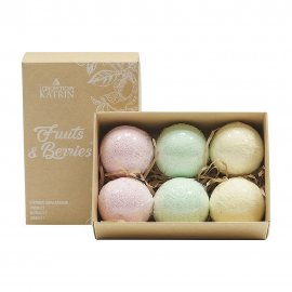 Laboratory Katrin Набор Fruits&Berries Шар бурлящий для ванны 40гр*6шт