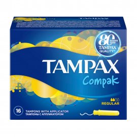 Tampax Compak Тампоны гигиенические с аппликатором 16шт