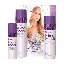Estel Prima Blonde Набор Бальзам-блеск 200мл+Шампунь-блеск 250мл+Масло-уход 100мл