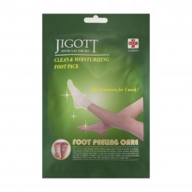 Jigott Маска-носки для пилинга ног Clean & Moisturizing Foot Pack
