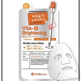 WellDerma Vita-C Brightening Weekly Smart Маска для лица тканевая осветляющая с витамином С