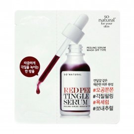 So Natural Red Peel Tingle Serum Сыворотка кислородная с тингл-эффектом 2.5мл