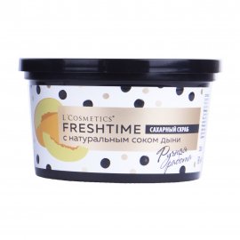 L'Cosmetics Fresh Time Скраб сахарный для тела с натуральным соком дыни 280гр