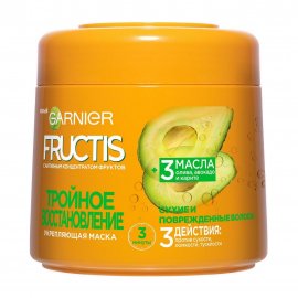 Garnier Fructis Маска укрепляющая для волос Тройное восстановление 300мл