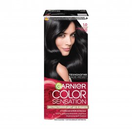 Garnier Color Sensation Роскошь цвета Крем-краска для волос 1.0 Драгоценный черный агат