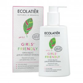 Ecolatier Крем-мыло для интимной гигиены Girls' Friendly 3+ бережный уход 250мл