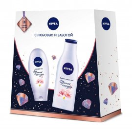 Nivea Набор Молочко для тела Цветок сакуры 200мл+Крем для рук Цветок сакуры 75мл