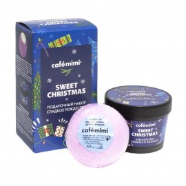 Cafe Mimi Набор Sweet Christmas Шар бурлящий 120гр+Крем для тела 110мл