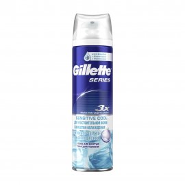 Gillette Men Sensitive Cool Пена для бритья 250мл