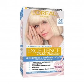 L'Oreal Paris Excellence Краска для волос 03 Суперосветляющий русый пепельный