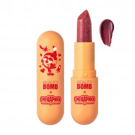 Beauty Bomb Помада-бальзам увлажняющая Смешарики 01 Полупрозрачный, нежно-розовый
