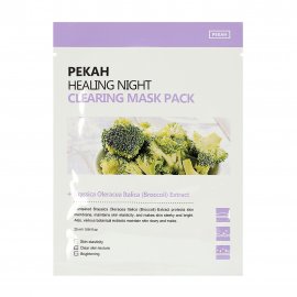 Pekah Healing Night Маска тканевая вечерняя очищающая с экстрактом брокколи 25мл