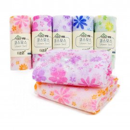 Shower Towel Shower Towel Happy clean day Мочалка-полотенце для душа Цветочек