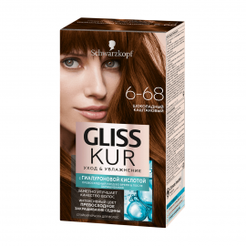 Schwarzkopf Gliss Kur Краска для волос уход и увлажнение 6-68