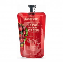Cafe Mimi Super Food Скраб-пиллинг подтягивающий для лица и зоны декольте Клюква и Кориандр 50мл