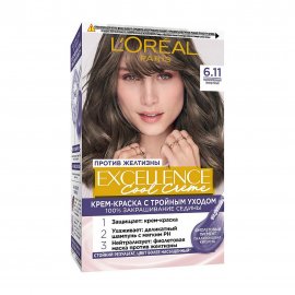 L'Oreal Paris Excellence Краска для волос 6.11 Ультрапепельный темно-русый