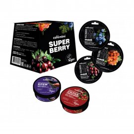 Cafe Mimi Super Food Набор Super Berry Скраб для лица 50мл+Маски для лица 3*10мл+Гель для лица 50мл