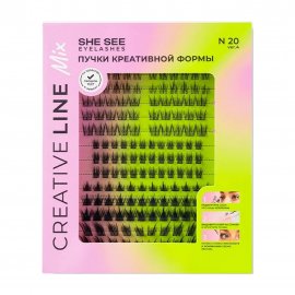 She See Набор накладных ресниц Микс Creativ Line N20.4