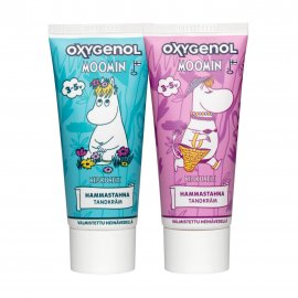 Oxygenol Moomin Паста зубная с фтором и ксилитолом клубничный вкус 3-5 лет 50мл