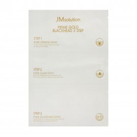 JMSolution Prime Gold 3 Step Маска против черных точек с коллоидным золотом