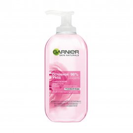 Garnier Skin Naturals Крем-гель очищающий для лица с розовой водой 200мл