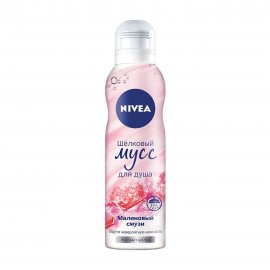 Nivea Мусс шелковый для душа Малиновый смузи 200мл