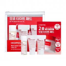 Medi-Peel Red Lacto Collagen Набор миниатюр Пенка для умывания+Масло гидрофильное+Пэды+Крем для лица