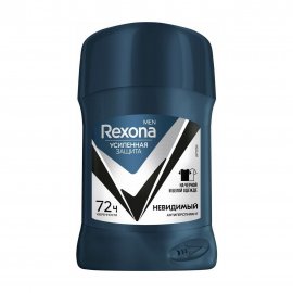 Rexona Men Усиленная защита Дезодорант-антиперспирант стик Невидимый на черном и белом 50мл