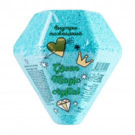 Laboratory Katrin Соль шипучая для ванны Green Magic Crystal с предсказанием внутри 200гр