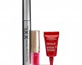 Clarins Набор Тушь XXL 01+Лифтинг-концентрат для кожи вокруг глаз 3мл+Масло-блеск Lip Comfort 04