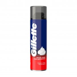 Gillette Men Classic Clean Пена для бритья Чистое бритье 200мл