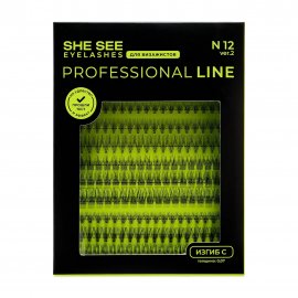 She See Набор накладных ресниц Professional Line N12.1 Универсальные