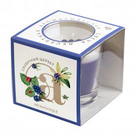 Aromantique Свеча ароматическая в стакане Ежевичный щербет 60гр