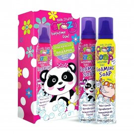 Kids Stuff Crazy Принцесса Набор мусс-пена белая 225мл + мусс-пена розовая 225мл + раскраска