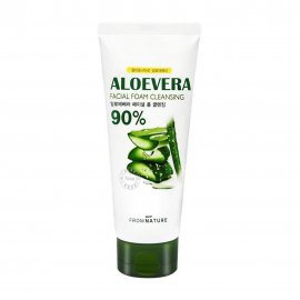 Fromnature Aloe Vera Пенка очищающая для умывания лица с алоэ вера 130гр