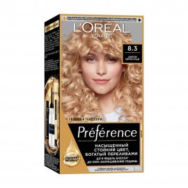 L'Oreal Paris Preference Краска для волос 8.3 Золотой светло-русый