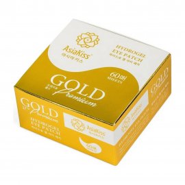 AsiaKiss Gold Premium Патчи гидрогелевые для глаз с экстрактом золота 60шт