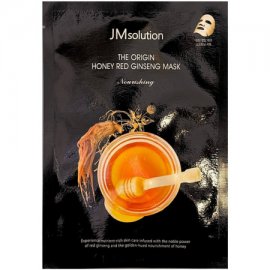 JMSolution The Origin Honey Red Ginseng Маска для лица тканевая с медом и красным женьшенем