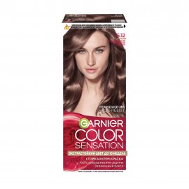 Garnier Color Sensation Роскошь цвета Крем-краска для волос 6.12 Сверкающий холодный мокко