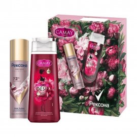 Camay Набор Desir Гель для душа Пион и красные ягоды 250мл+Дезодорант-спрей парфюмированный 150мл