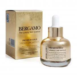 Bergamo The Luxury Skin Science Premium Сыворотка омолаживающая ампульная для лица с золотом 30мл