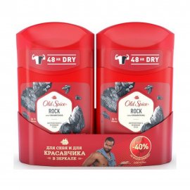 Old Spice Дезодорант-стик Rock With Charcoal 2*50мл