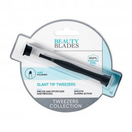 Beauty Blades Пинцет с прямыми кончиками в пластиковом футляре
