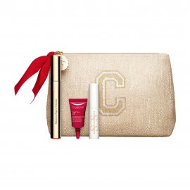 Clarins Набор Тушь 01+Праймер для ресниц+Концентрат с эффектом лифтинга 3мл+Косметичка