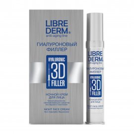 Librederm Гиалуроновый Филлер 3D Крем ночной для лица 30мл