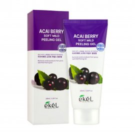 Ekel Soft Mild Пилинг-гель для лица с экстрактом ягод асаи 180мл