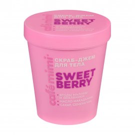 Cafe Mimi Colours Скраб-джем для тела Sweet Berry 250гр
