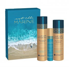 Estel Est Elle Marine Набор компаньонов аромата Aqua-шампунь 250мл+Alga-бальзам 200мл+Aroma-вуаль 20