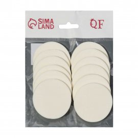 QF Набор спонжей для макияжа 10шт D5,3см 3099243