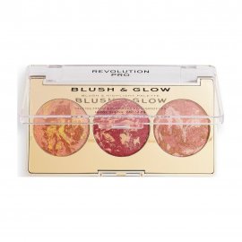 Revolution Pro Палетка для макияжа 3в1 Blush & Glow Cranberry Glow